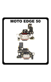 Γνήσια Original Motorola Moto Edge 50 Fusion 5G (XT2429-1) USB Type-C Charging Dock Connector Flex Sub Board, Καλωδιοταινία Υπό Πλακέτα Φόρτισης + Microphone Μικρόφωνο 5P68C24352 (Service Pack By Motorola)