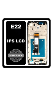 Γνήσια Original Motorola Moto E22, IPS LCD Display Screen Assembly Οθόνη + Touch Screen Digitizer Μηχανισμός Αφής + Frame Bezel Πλαίσιο Σασί Black Μαύρο 5D68C21594 (Service Pack By Motorola)