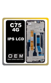 HQ OEM Συμβατό Με Realme C75 4G (RMX3941) IPS LCD Display Screen Assembly Οθόνη + Touch Screen Digitizer Μηχανισμός Αφής + Frame Bezel Πλαίσιο Σασί Black Μαύρο (Premium A+)