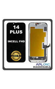 HQ OEM Συμβατό Με Apple iPhone 14+, iPhone 14 Plus (A2886, A2632) APLONG InCell FHD LCD Display Screen Assembly Οθόνη + Touch Screen Digitizer Diagnosable​ Μηχανισμός Αφής Black Μαύρο (Premium A+) (Lifetime Warranty Για Συνεργατες B2B)