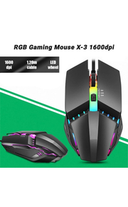 Rgb Gaming Mouse x-3 1600dpi