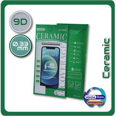 Ceramic Glass 9D Τζαμάκι Οθόνης For Samsung Galaxy S23 Ultra Black Μαύρο