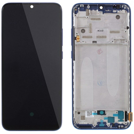 Γνήσιο Original Xiaomi MiA3 Mi A3 LCD Display Assembly Οθόνη + Touch Screen Digitizer Μηχανισμός Αφής+ Frame Πλαίσιο Σασί Blue