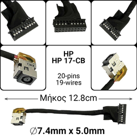 Dc Jack hp Omen 17-cb tpn-C144