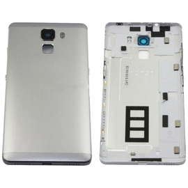 HQ OEM Huawei Honor 7 (PLK-L01, PLK-AL10, PLK-UL00, PLK-TL01H) Battery Back Cover Πίσω Καπάκι Μπαταρίας + Camera Lens Τζαμάκι Κάμερας Silver