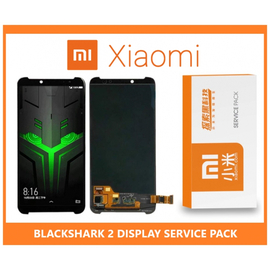 Γνήσια Original Xiaomi BlackShark 2 AMOLED LCD DISPLAY SCREEN ΟΘΟΝΗ + TOUCH SCREEN DIGITIZER ΜΗΧΑΝΙΣΜΟΣ ΑΦΗΣ BLACK (SERVICE PACK BY XIAOMI)