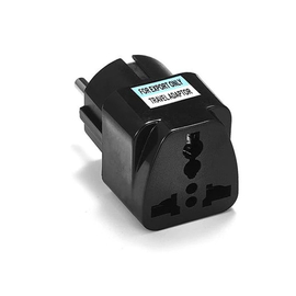 Αντάπτορας Uk/us σε eu 220v High Quality Black