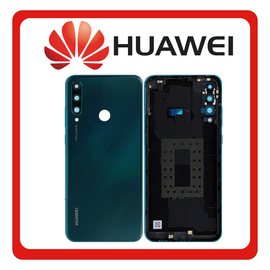 HQ OEM Συμβατό Για Huawei Y6p (MED-LX9, MED-LX9N) Rear Back Battery Cover Πίσω Κάλυμμα Καπάκι Πλάτη Μπαταρίας + Camera Lens Τζαμάκι Κάμερας Emerald Green Πράσινο (Grade AAA+++)