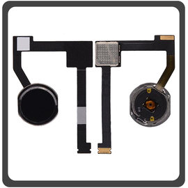 HQ OEM Συμβατό Με Apple iPad Pro 12.9 (2015) (A1584, A1652, iPad6,7, iPad6,8) Home Button Κεντρικό Κουμπί + Flex Cable Space Gray Μαύρο (Premium A+​)