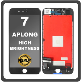 HQ OEM Συμβατό Με Apple iPhone 7, iPhone7 (A1660, A1778) APLONG High Brightness LCD Display Screen Assembly Οθόνη + Touch Screen Digitizer Μηχανισμός Αφής Black Μαύρο (Premium A+) (Lifetime Warranty Για Συνεργάτες B2B​)