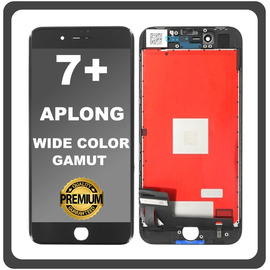 HQ OEM Συμβατό Με Apple iPhone 7+, iPhone7 Plus (A1661, A1784) APLONG Wide Color Gamut LCD Display Screen Assembly Οθόνη + Touch Screen Digitizer Μηχανισμός Αφής Black Μαύρο (Premium A+) (Lifetime Warranty Για Συνεργατες B2B​)