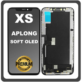HQ OEM Συμβατό Με Apple iPhone XS, iPhoneXS (A2097, A1920) APLONG SOFT OLED LCD Display Screen Assembly Οθόνη + Touch Screen Digitizer Μηχανισμός Αφής Black Μαύρο (Premium A+) (Lifetime Warranty Για Συνεργατες B2B​)