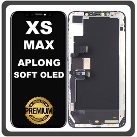 HQ OEM Συμβατό Με Apple iPhone XS Max, iPhone XsMax (A1921, A2101) APLONG SOFT OLED LCD Display Screen Assembly Οθόνη + Touch Screen Digitizer Μηχανισμός Αφής Black Μαύρο (Premium A+) (Lifetime Warranty Για Συνεργατες B2B​)