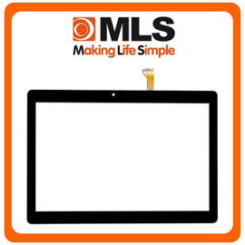 HQ OEM MLS GOLD 10.1'', Touch Screen DIgitizer Μηχανισμός Αφής Τζάμι Black Μαύρο (Premium A+​)