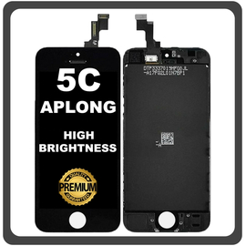 HQ OEM Συμβατό Με Apple iPhone 5c (A1456, A1507) APLONG High Brightness LCD Display Screen Assembly Οθόνη + Touch Screen Digitizer Μηχανισμός Αφής Black Μαύρο (Premium A+) (Lifetime Warranty Για Συνεργάτες B2B​)