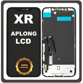 Γνήσια Original For Apple iPhone XR, iPhoneXR (A2105, A1984) APLONG LCD Display Screen Assembly Οθόνη + Touch Screen Digitizer Μηχανισμός Αφής Black Μαύρο (Lifetime Warranty Για Συνεργατες B2B​)