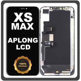 Γνήσια Original For Apple iPhone XS Max, iPhone XSMax (A1921, A2101) APLONG LCD Display Screen Assembly Οθόνη + Touch Screen Digitizer Μηχανισμός Αφής Space Gray Μαύρο (Lifetime Warranty Για Συνεργατες B2B​)