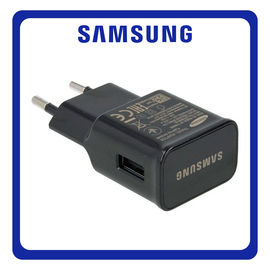 Γνήσια Original Samsung Travel Fast Charger 5V 2A USB-A 15W Φορτιστής Ταξιδιού EP-TA20EBE Black Μαύρο Bulk