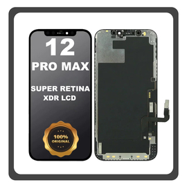 Γνήσια Original FOG For Apple iPhone 12 Pro Max, iPhone 12 ProMax (A2411, A2342) Super Retina XDR OLED LCD Display Screen Assembly Οθόνη + Touch Screen Digitizer Μηχανισμός Αφής Black Μαύρο (Lifetime Warranty Για Συνεργατες B2B​)