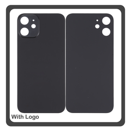 HQ OEM Συμβατό Με Apple iPhone 12 Mini, iPhone 12Mini (A2399, A2176) Premium Aftermarket Rear Back Battery Cover with Camera Big Hole Πίσω Κάλυμμα Πλάτη Καπάκι Μπαταρίας Black Μαύρο (Premium A+)