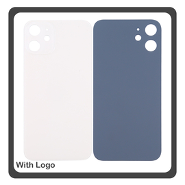 HQ OEM Συμβατό Με Apple iPhone 12 Mini, iPhone 12Mini (A2399, A2176) Premium Aftermarket Rear Back Battery Cover with Camera Big Hole Πίσω Κάλυμμα Πλάτη Καπάκι Μπαταρίας White Άσπρο (Premium A+)