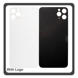 HQ OEM Συμβατό Με Apple iPhone 11 Pro Max, iPhone 11 ProMax (A2218, A2161) Premium Aftermarket Rear Back Battery Cover with Camera Big Hole Πίσω Κάλυμμα Πλάτη Καπάκι Μπαταρίας Matte Matte Silver Άσπρο (Premium A+)