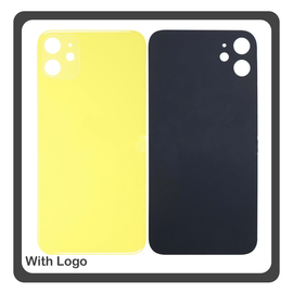 HQ OEM Συμβατό Με Apple iPhone 11 (A2221, A2111) Premium Aftermarket Rear Back Battery Cover with Camera Big Hole Πίσω Κάλυμμα Πλάτη Καπάκι Μπαταρίας Yellow Κίτρινο (Premium A+)
