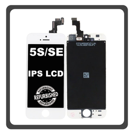 iPhone 5s (A1453, A1457), iPhone SE 2016 (A1662, A1723) IPS LCD Display Screen Assembly Οθόνη + Touch Screen Digitizer Μηχανισμός Αφής White Άσπρο (Ref By Apple) (Lifetime Warranty Για Συνεργάτες B2B​)