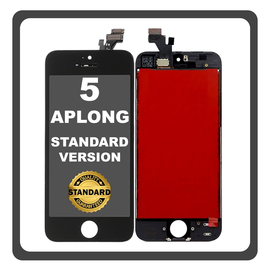 HQ OEM Συμβατό Με Apple iPhone 5, iPhone5 (A1428, A1429) APLONG Standard Version LCD Display Screen Assembly Οθόνη + Touch Screen Digitizer Μηχανισμός Αφής Black Μαύρο (Premium A+) (Lifetime Warranty Για Συνεργάτες B2B​)