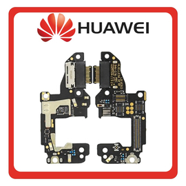 HQ OEM Συμβατό Με Huawei P30 (ELE-L29, ELE-L09) USB Type-C Charging Dock Connector Flex Sub Board, Καλωδιοταινία Υπό Πλακέτα Φόρτισης + Microphone Μικρόφωνο (Premium A+)