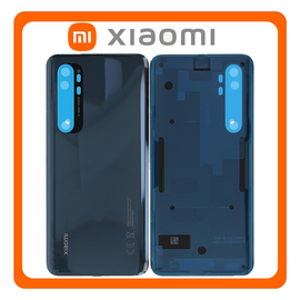 Γνήσια Original Xiaomi Mi Note 10 Lite (M2101K7AI, M2101K7AG) Rear Back Battery Cover Πίσω Κάλυμμα Πλάτη Καπάκι Μπαταρίας Midnight Black Μαύρο 550500006P4J 550500006O1L (Service Pack By Xiaomi)