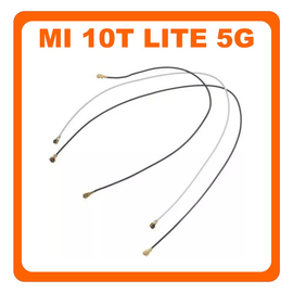 Γνήσια Original Xiaomi Mi 10T Lite , Mi10T Lite 5G (M2007J17G) Set Coaxial Antenna Signal Module Flex Cable Ομοαξονικό Καλώδιο Κεραίας Black/White 118mm + 121mm + 181mm (Service Pack By Xiaomi)
