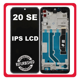 New Refurbished TCL 20 SE 4G (T671H, T671F) IPS LCD Display Screen Assembly Οθόνη + Touch Screen Digitizer Μηχανισμός Αφής + Frame Bezel Πλαίσιο Σασί Nuit Black Μαύρο