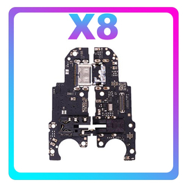 HQ OEM Συμβατό Με Honor X8 5G (VNE-N41) USB Type-C Charging Dock Connector Flex Sub Board, Καλωδιοταινία Υπό Πλακέτα Φόρτισης + Microphone Μικρόφωνο + Audio Jack Θύρα Ακουστικών (Premium A+)