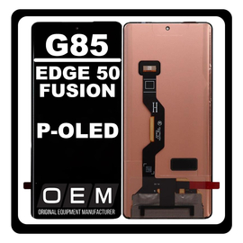 HQ OEM Συμβατό Με Motorola Moto G85 (XT2427-3) / Motorola Edge 50 Fusion, P-OLED LCD Display Screen Assembly Οθόνη + Touch Screen Digitizer Μηχανισμός Αφής Black Μαύρο (Premium A+)