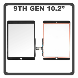 HQ OEM Συμβατό Με Apple iPad 9th Gen 10.2" (2021) (A2603, A2604) Touch Screen DIgitizer Μηχανισμός Αφής Τζάμι Black Μαύρο (Premium A+)
