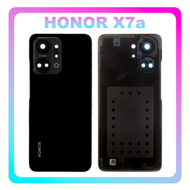 HQ OEM Honor X7a (RKY-LX1, RKY-LX2) Rear Back Battery Cover Καπάκι Μπαταρίας Black Μαύρο (Premium A+)