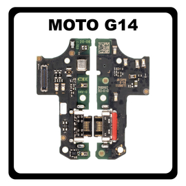 Γνήσια Original Motorola Moto G14 (PAYF0010IN) USB Type-C Charging Dock Connector Flex Sub Board, Καλωδιοταινία Υπό Πλακέτα Φόρτισης + Microphone Μικρόφωνο 5P68C23082 (Service Pack By Motorola)