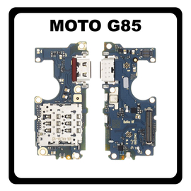 Γνήσια Original Motorola Moto G85 5G (XT2427-3) USB Type-C Charging Dock Connector Flex Sub Board, Καλωδιοταινία Υπό Πλακέτα Φόρτισης + Microphone Μικρόφωνο + Sim Reader 5P68C24865 (Service Pack By Motorola)