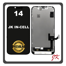 HQ OEM Συμβατό Με Apple iPhone 14, iPhone14 (A2882, A2649), JK InCell LCD Display Screen Assembly Οθόνη + Touch Screen Digitizer Μηχανισμός Αφής Black Μαύρο (Premium A+)