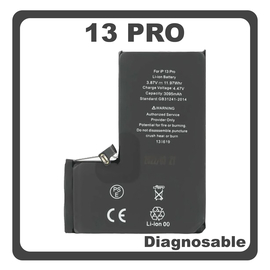 HQ OEM Συμβατό Με Apple iPhone 13 Pro (A2638, A2483) Battery Μπαταρία Li-Ion 3095 mAh Diagnosable Bulk (Premium A+)