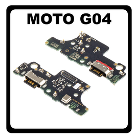 Γνήσια Original Motorola Moto G04 (XT2421-2, XT2421-3) USB Type-C Charging Dock Connector Flex Sub Board, Καλωδιοταινία Υπό Πλακέτα Φόρτισης + Microphone Μικρόφωνο 5P68C23901 (Service Pack By Motorola)