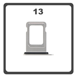 Original for Apple iPhone 13 (A2633, A2482) SIM Card Tray White Άσπρο