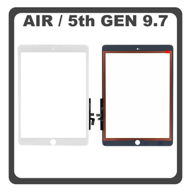 iPad Air (A1474 A1475 A1476), iPad 9.7 (2017), Ipad 5th Gen (A1822, A1823) Touch Panel Screen Digitizer Μηχανισμός Αφής White Άσπρο (Ref By Apple)