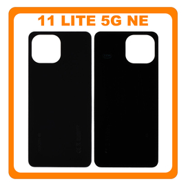 HQ OEM Συμβατό Με Xiaomi Mi 11 Lite 5G NE (2109119DG, 2107119DC) Rear Back Battery Cover Black Μαύρο (Premium A+)