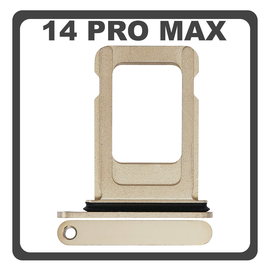 Original for iPhone 14 Pro Max (A2894, A2651) SIM Card Tray Θήκη Κάρτας Sim Gold Χρυσό
