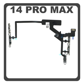HQ OEM Συμβατό Με Apple iPhone 14 Pro Max (A2894, A2651), Power Key Flex Cable On/Off + Volume Key Buttons Καλωδιοταινία Πλήκτρων Εκκίνησης + Έντασης Ήχου (Premum A+)