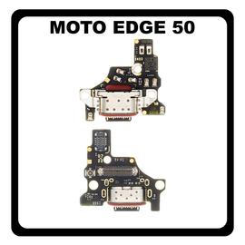 Γνήσια Original Motorola Moto Edge 50 Fusion 5G (XT2429-1) USB Type-C Charging Dock Connector Flex Sub Board, Καλωδιοταινία Υπό Πλακέτα Φόρτισης + Microphone Μικρόφωνο 5P68C24352 (Service Pack By Motorola)
