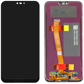 OEM HQ Huawei Honor 10 COL-AL10 COL-L29 5.8" Lcd Screen Display Οθόνη + Touch Screen Digitizer Μηχανισμός Αφής Black with Fingerprint (Grade AAA+++)
