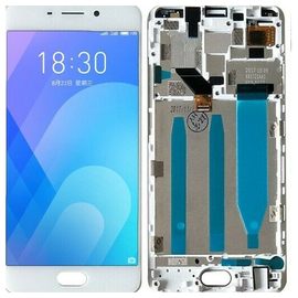 Γνήσιο Original Meizu M6 Note Οθόνη LCD Display Screen + Touch Screen Digitizer Μηχανισμός Οθόνης Αφής+ Frame Πλαίσιο M721H White